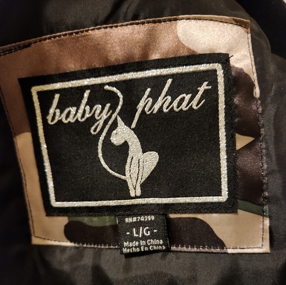 Baby Phat Camo & Gold Details Bomber Jacket - Picture 5 of 5